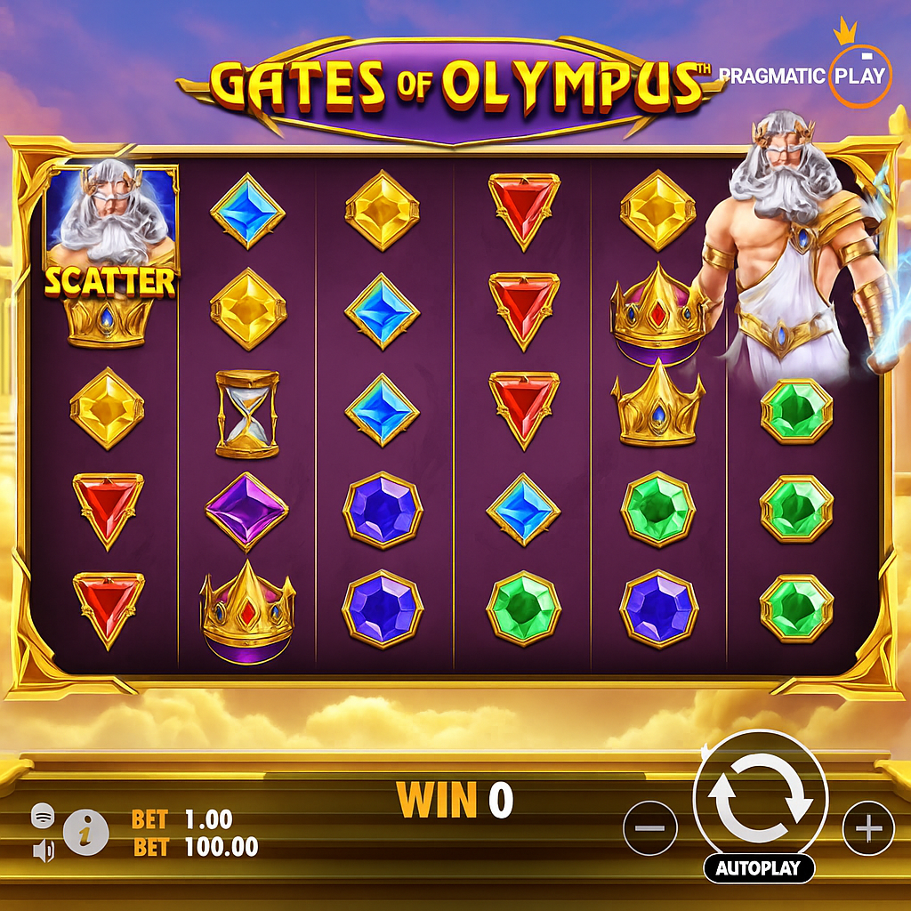 Simsinos - Gates of Olympus Slot - Puissance Divine